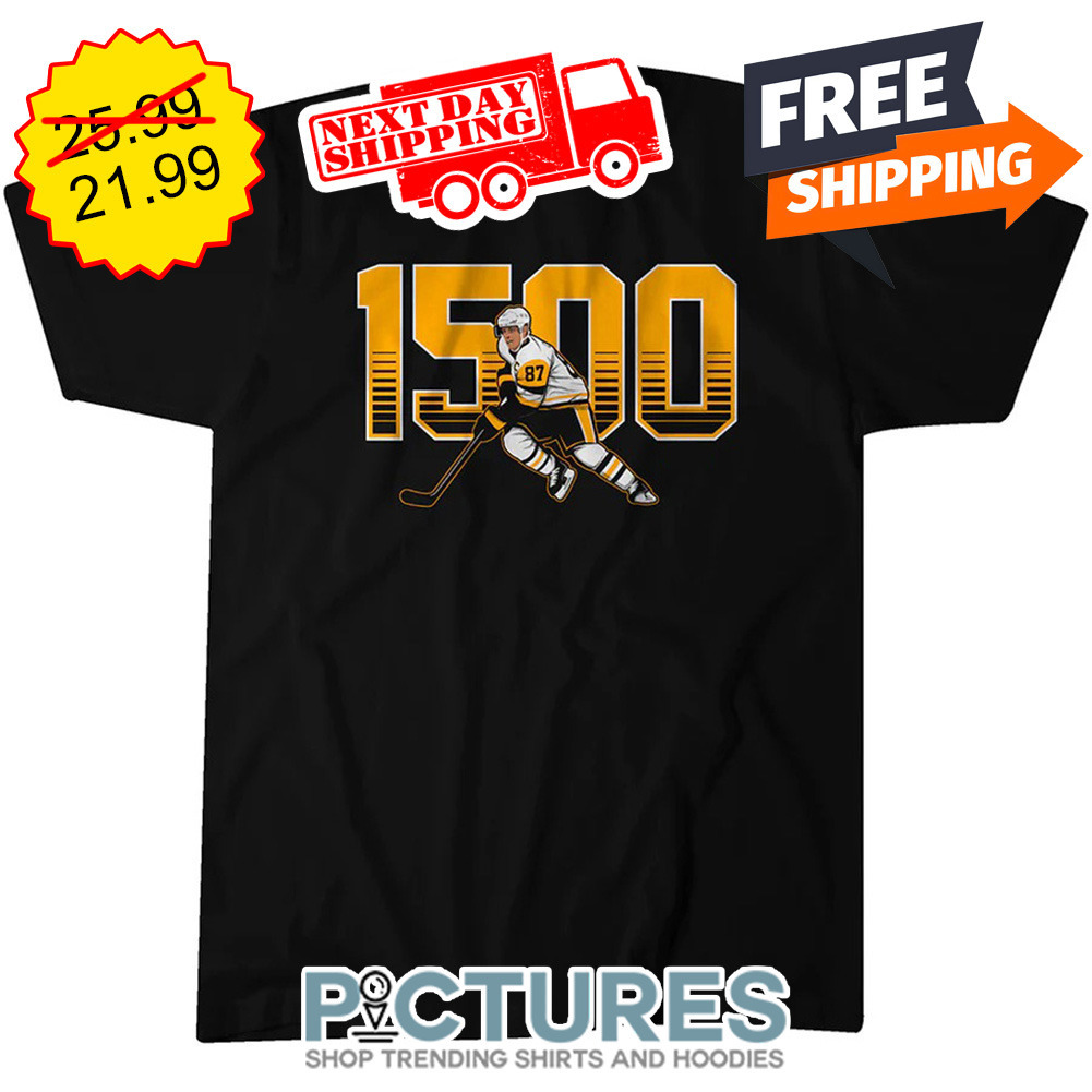 Sidney Crosby 1500 Points Pittsburgh Penguins NHL shirt