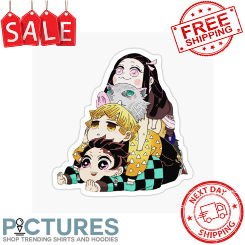 Chibi Pile Anime Sticker