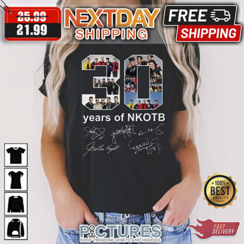 NKOTB New Kids On The Block Signatures Shirt