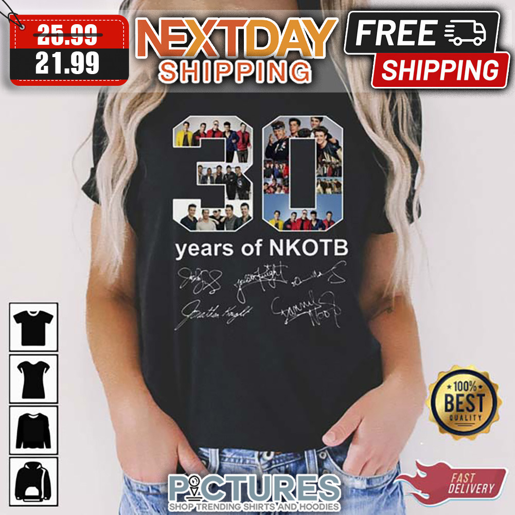 NKOTB New Kids On The Block Signatures Shirt