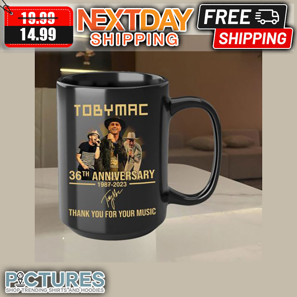 Rare Toby Mac 1987 2022 Thank You For Memories Signature Mug Rare Toby Mac 1987 2022 Thank You For Memories Signature Mug