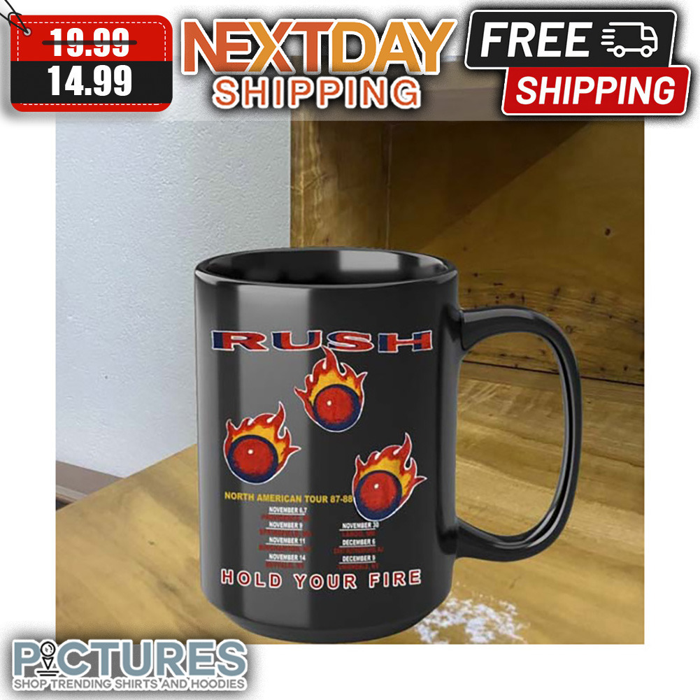 Rush Hold Your Fire North American Tour 87-88 Mug