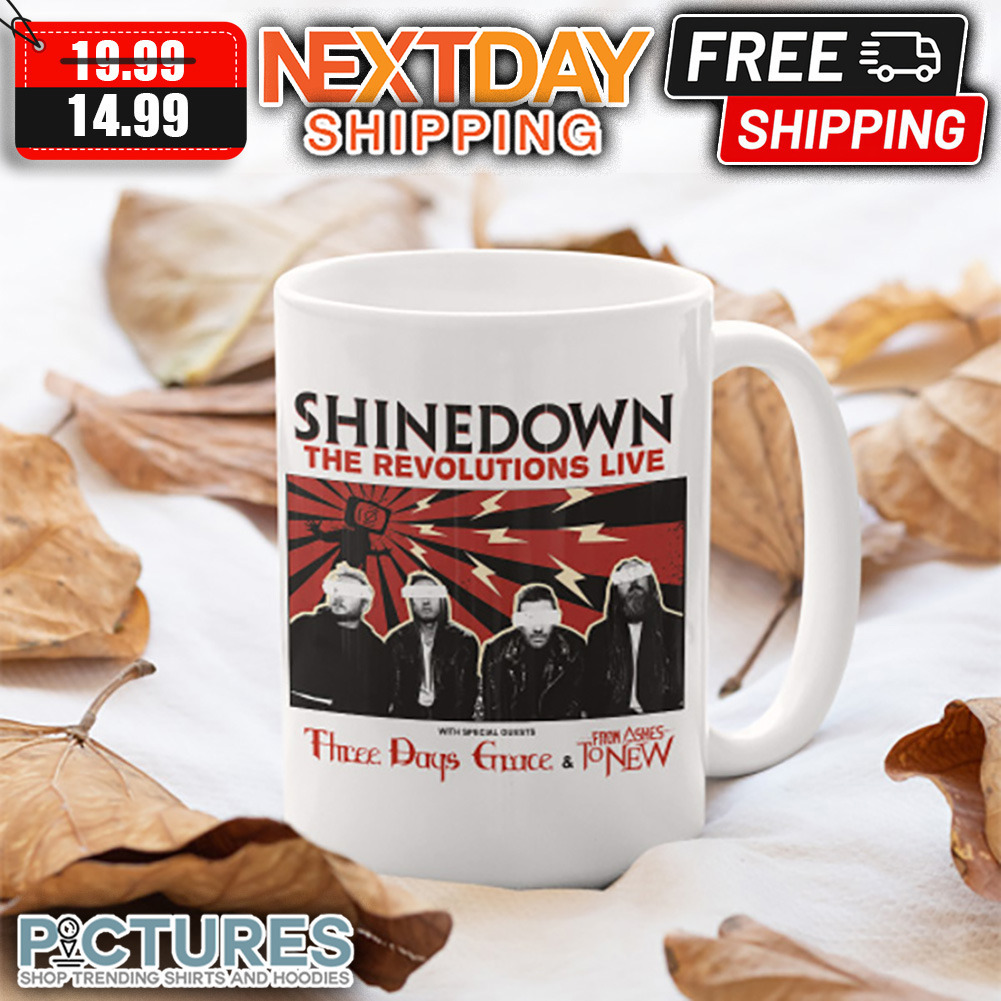 Shinedown Band The Revolutions Live Tour 2023 Three Days Grace Mug