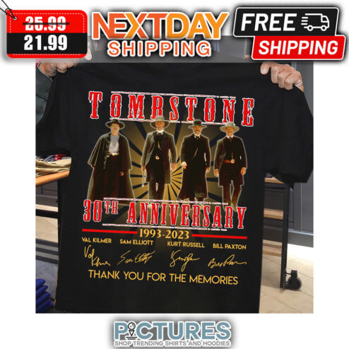 Tomb Stone 30th Anniversary 1993-2023 Thank You For The Memories Signatures shirt