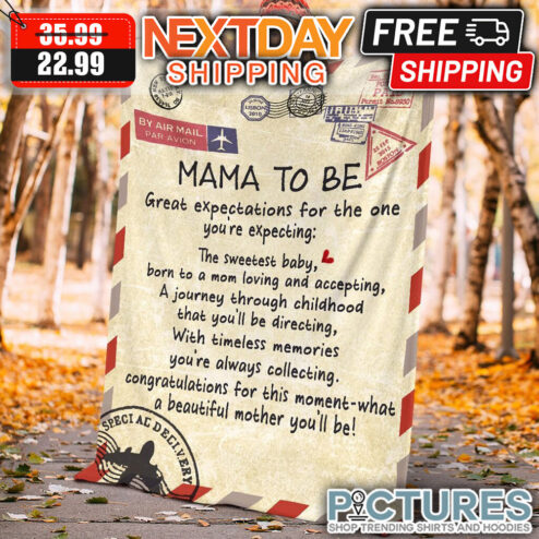 Personalized Mama To Be Great Expectations For The One You're Expecting Blanket