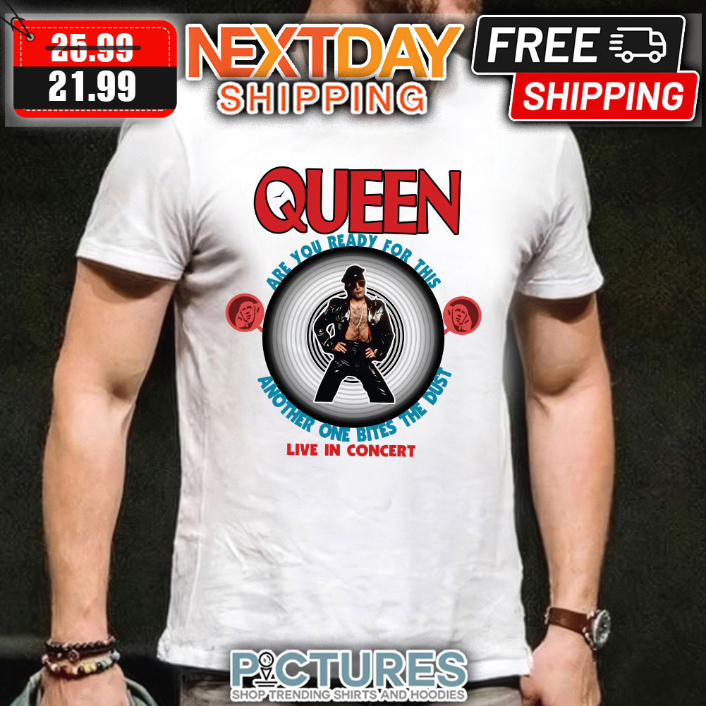 Queen Another One Bites The Dust T-shirt. Size large