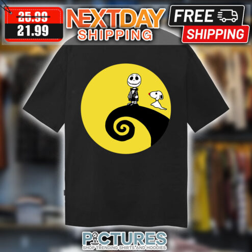 Jack Skellington Charlie Brown Snoopy The Nightmare Before Christmas shirt