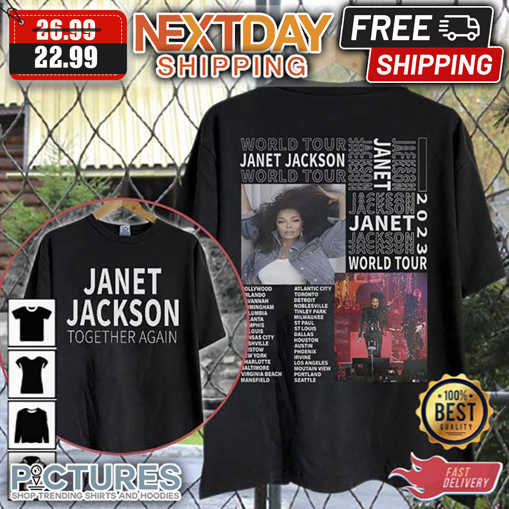 Janet Jackson Together Again Tour 2023 shirt