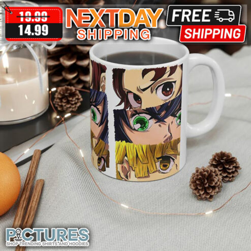 Demon Slayer Characters Tanjiro Zenitsu Inosuke Nezuko mug