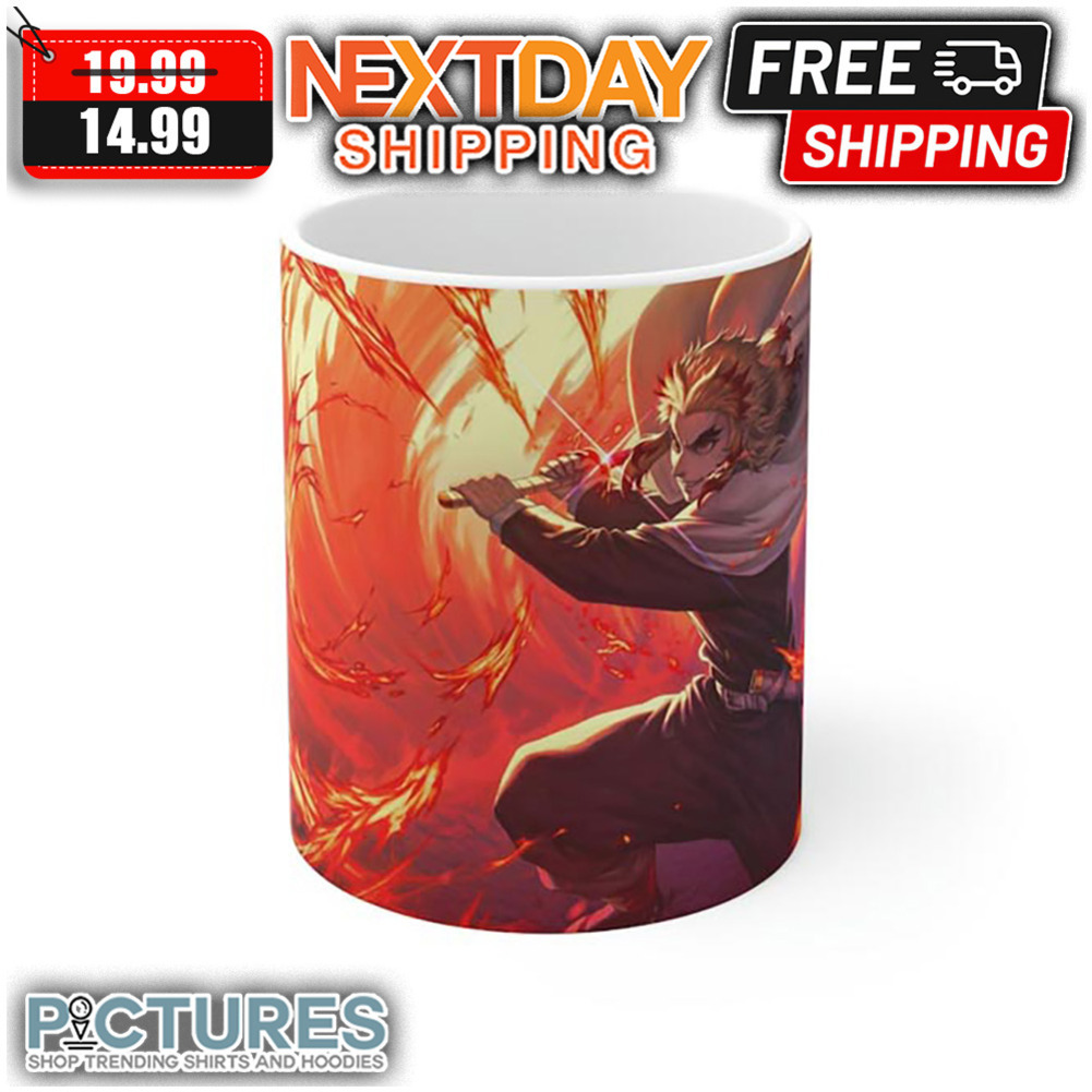 Rengoku Kyojuro Kimetsu No Yaiba Flame Breathing mug