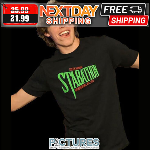 Sixth Annual Stabathon Woodbond MTL 2022 shirt