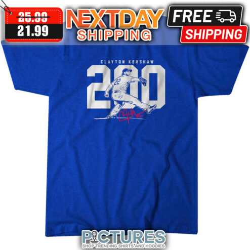 Clayton Kershaw 200 Los Angeles Dodgers MLB Signature shirt