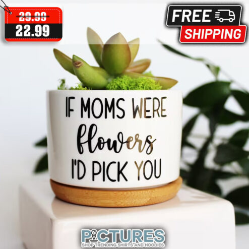If Moms Were Flowers I'd Pick You Plant Pot