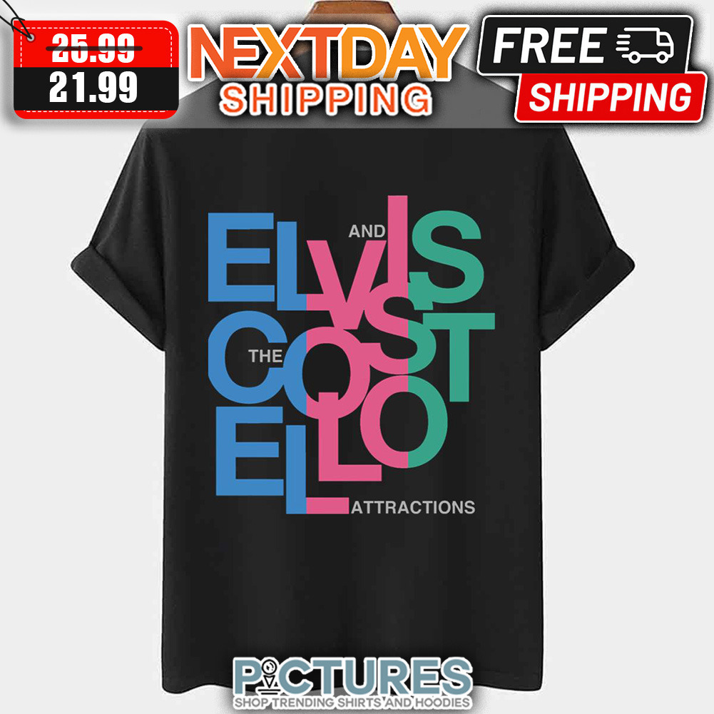 Musician Guitar Elvis Costello Attractions shirt