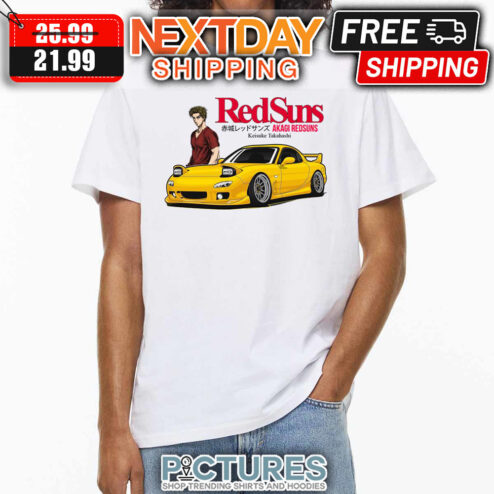 Redsuns Keisuke Takahashi Initial D Racing Car shirt