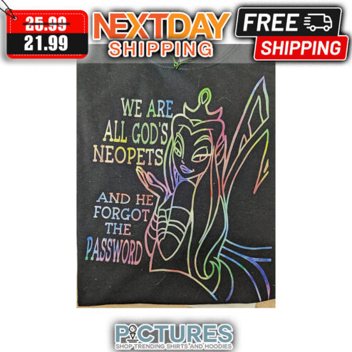 We Are All God's Neopets And He Forgot The Password shirt