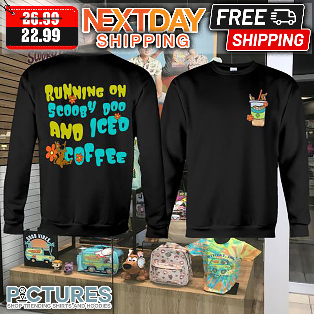 Scooby-doo Running On Scooby Doo And Iced Coffee shirt