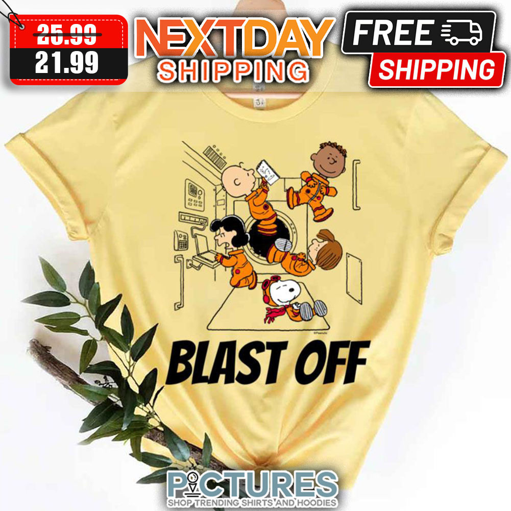 Peanuts Space Blast Off shirt