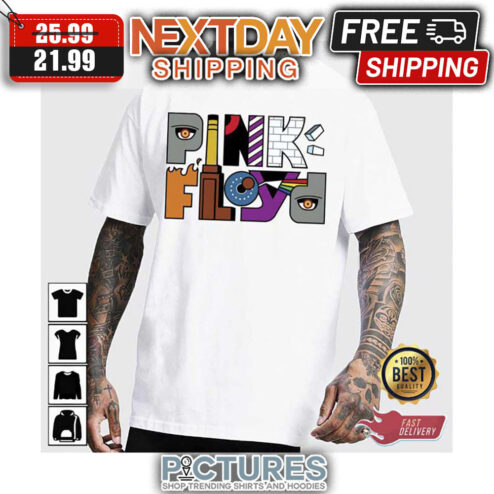 Pink Floyd Album Logo Full Color  shirt