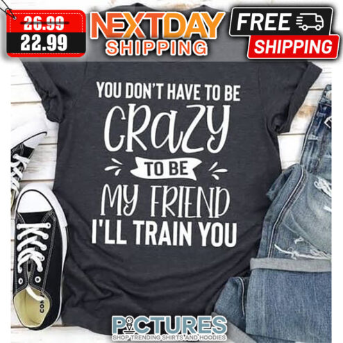 You Don't Have To Be Crazy To Be My Friend I'll Train You shirt