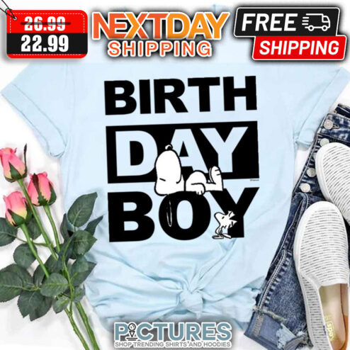 Personalized Peanuts Snoopy Birthday Boy shirt