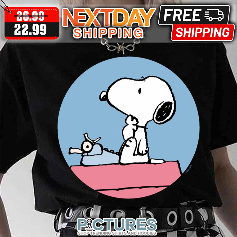 Snoopy At The Typewriter Peanuts shirt