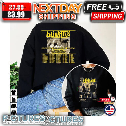 Blink 182 World Tour 2023 2024 shirt