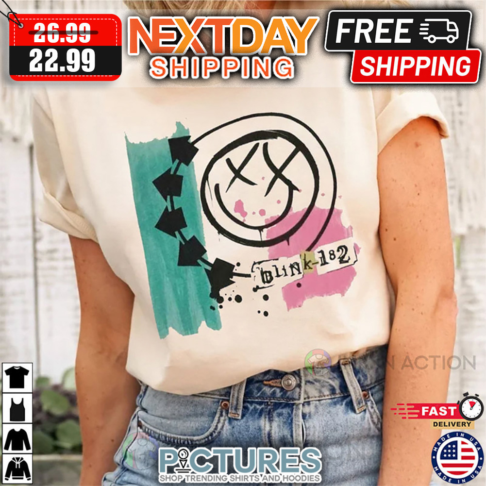 Blink Smile 182 World Tour Shirt