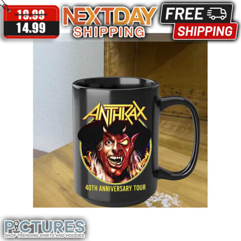 Anthrax Black Label Society 40th Anniversary Tour 2023 mug