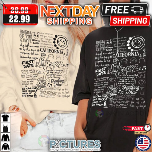Blink 182 Lyric Album Song shirt