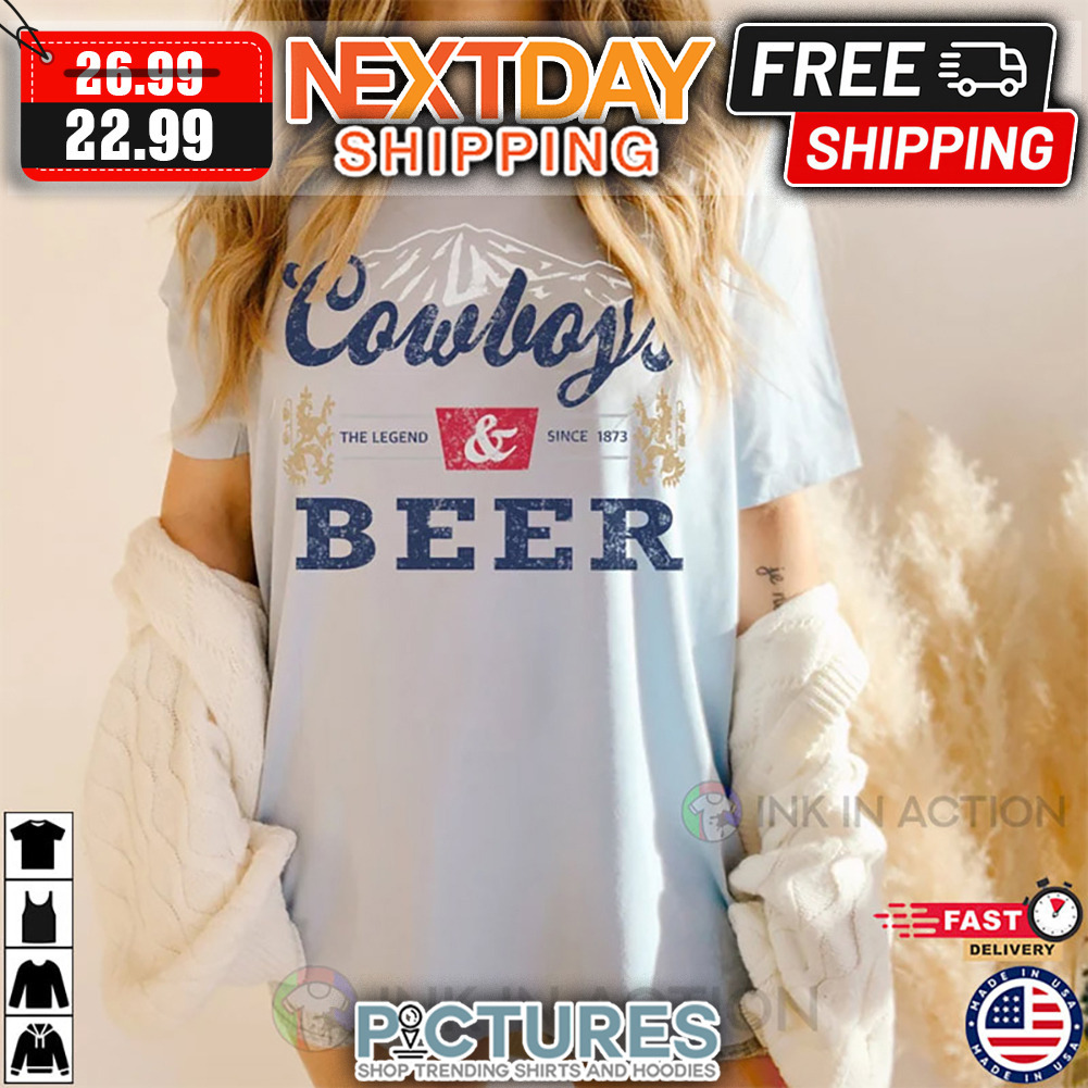 Cowboys The Legend And Since 1873 Beer Vintage shirt