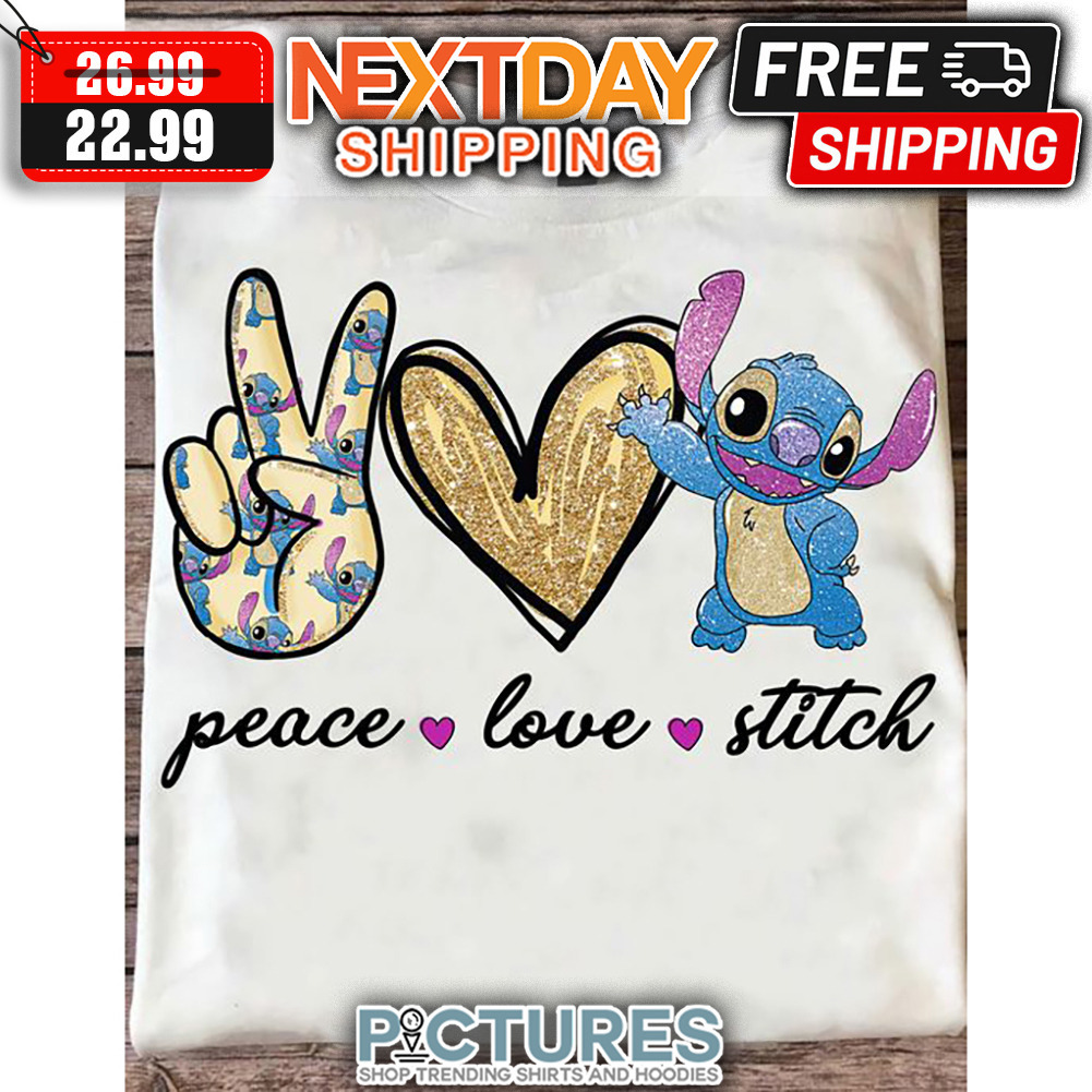 Peace Love Stitch Disney shirt