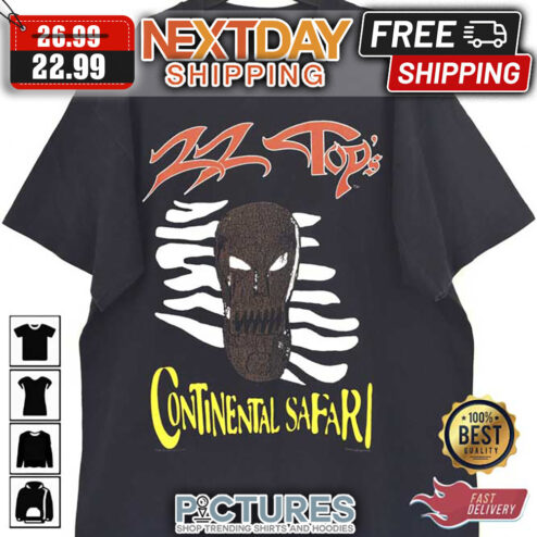 ZZ Top American Music Award Continental Safari 1996 Tour shirt