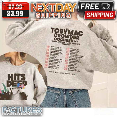 Tobymac Hits Deep Tour 2023 Concert shirt