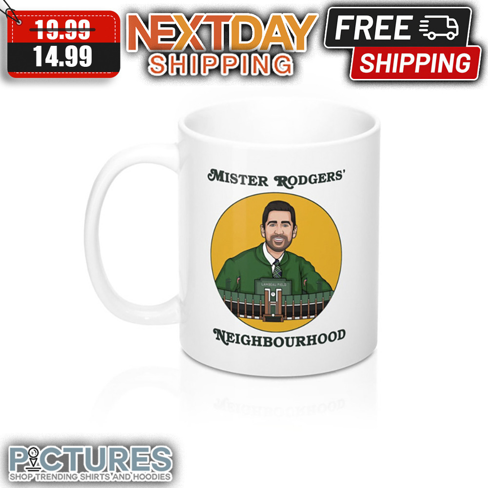 Mister Rodgers Neighbourhood Green Bay Packers NFL Mug
