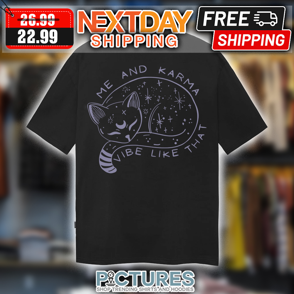 Trending TS Swiftie Karma Is A Cat Karma shirt