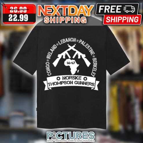 Congo Ireland lebanon palestine berkeley norske thompson gunners shirt
