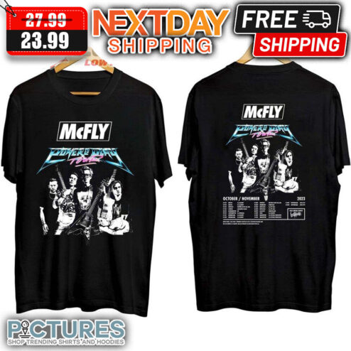 Mcfly Power To Play Tour 2023 shirt