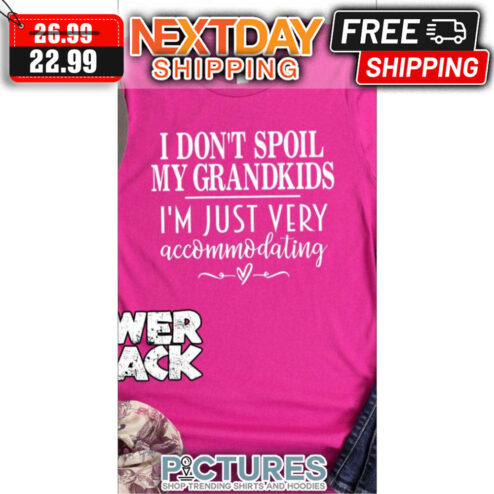 I Don't Spoil My Grandkids I'm Just Very Accommodating shirt