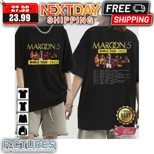 Maroon 5 Paris La Défense Arena Tour 2023 shirt