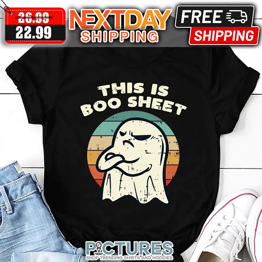 This Is Boo Sheet Retro Sunset Vintage shirt