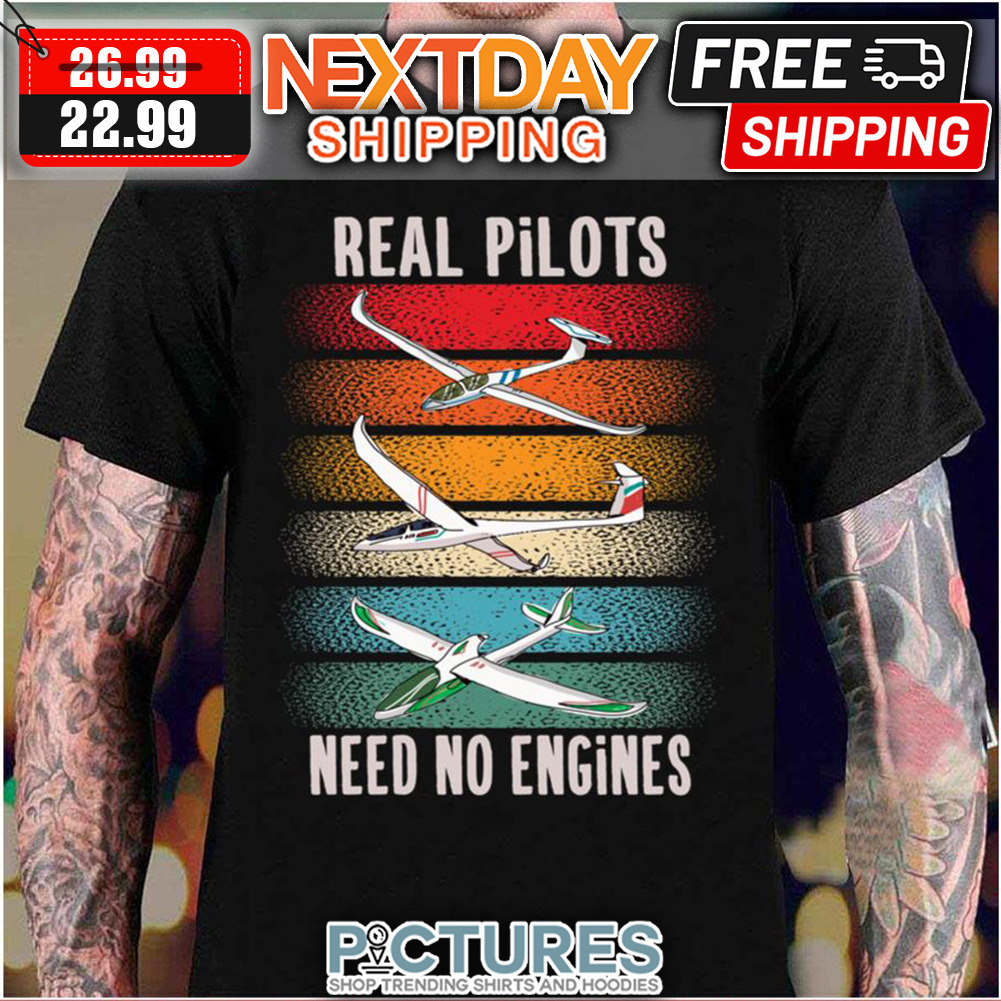 Sailplane Pilot Gliding For Gliders Retro Vintage shirt