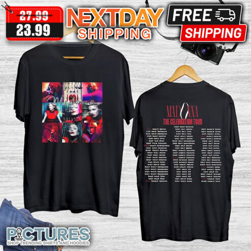 The Celebration Four Decades Tour 2023 Madonna shirt