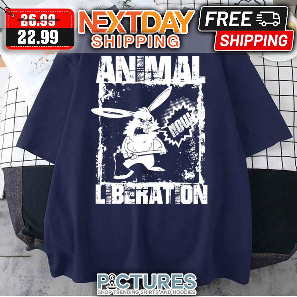 Rabbit Animal Liberation Now shirt