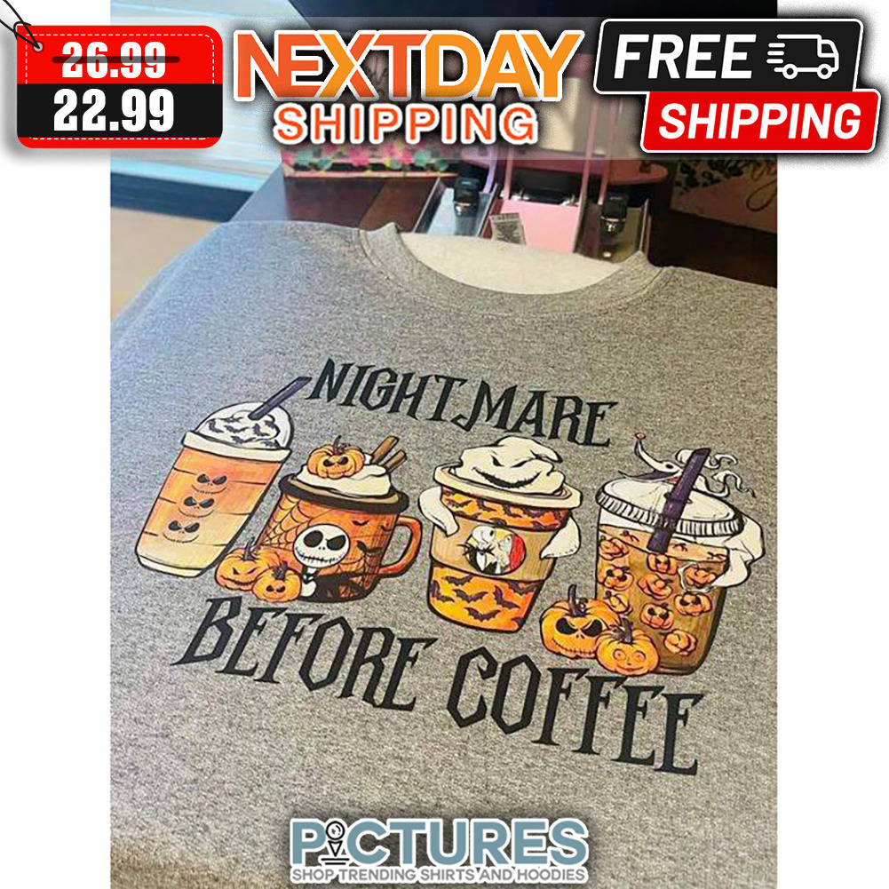 Jack Skellington Coffee Nightmare Before Coffee shirt