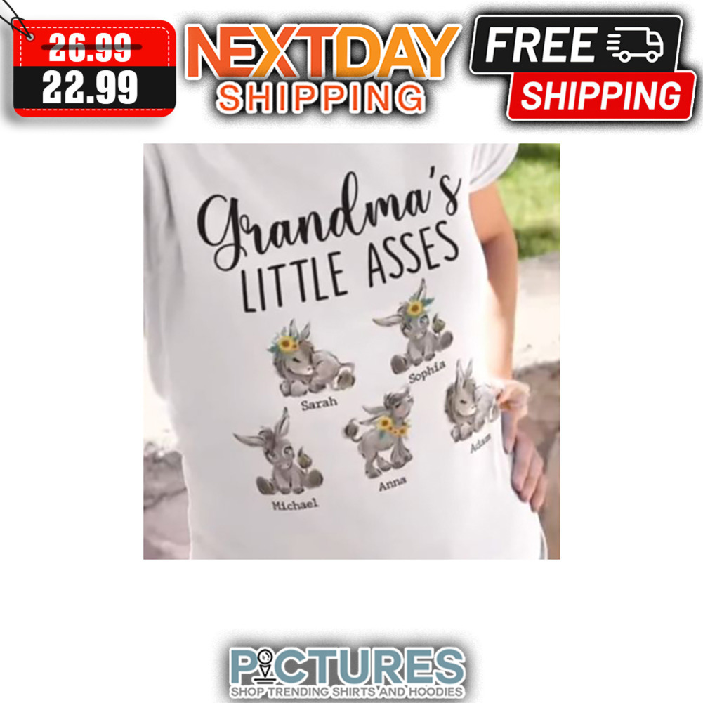 Personalized Donkey Grandma's Little Asses shirt