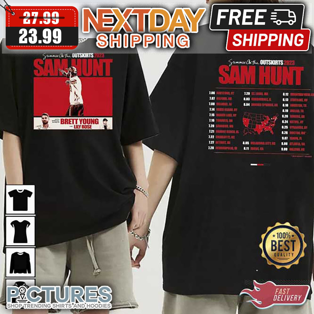 Sam Hunt Summer On The Outskirts 2023 Tour Shirt