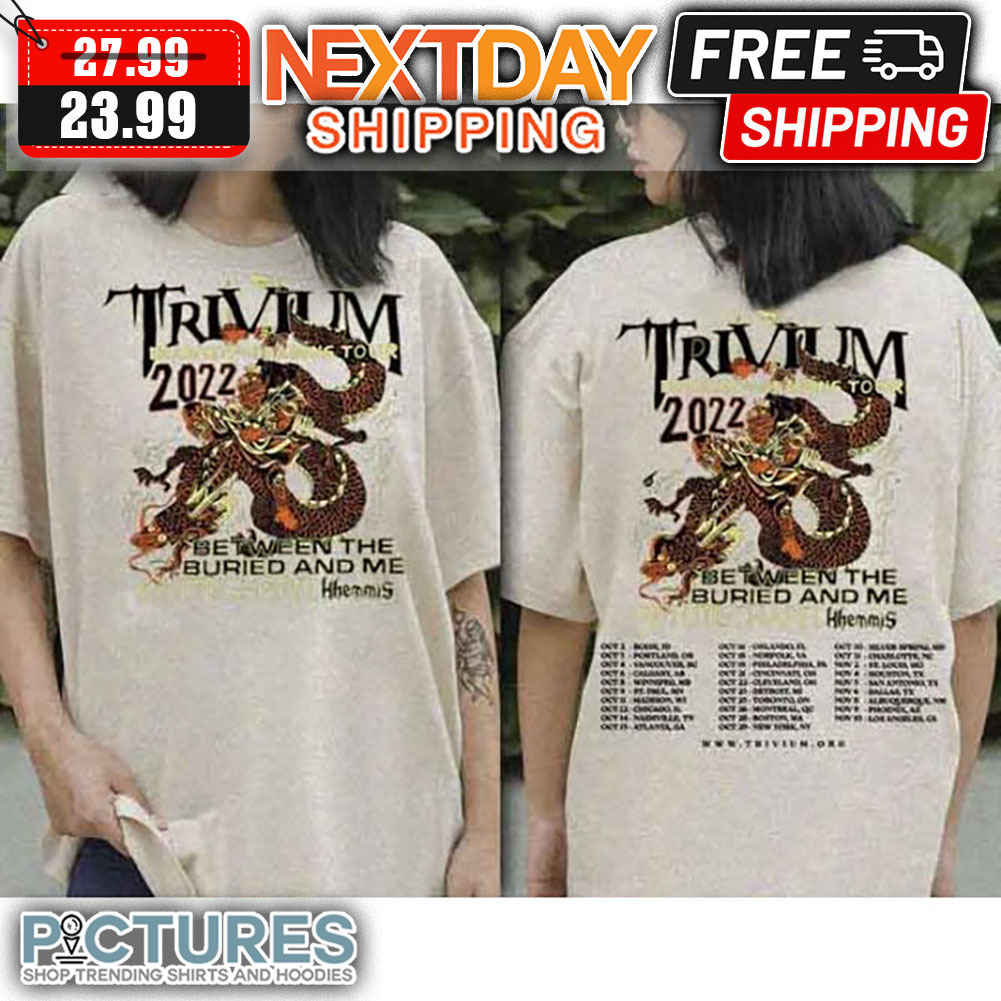 Trivium Deadmen And Dragons Tour 2023 Between The Buried And Me shirt