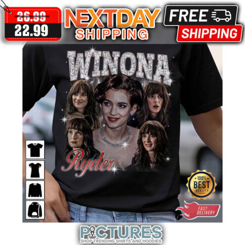 Winona Ryder Vintage 90S Tour 2023 shirt