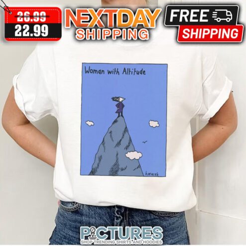 Woman With Altitude Blue Judy Horacek shirt